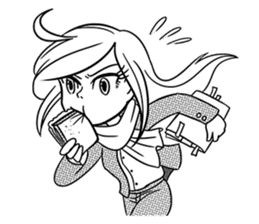 Sachiko Life Manga sticker #2986853