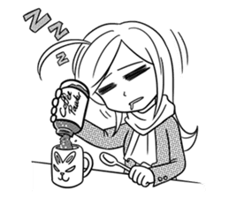 Sachiko Life Manga sticker #2986855