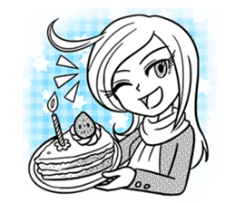 Sachiko Life Manga sticker #2986857