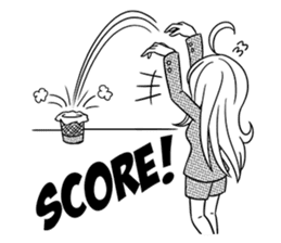 Sachiko Life Manga sticker #2986859