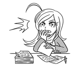 Sachiko Life Manga sticker #2986861