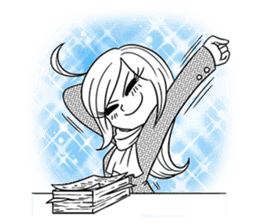 Sachiko Life Manga sticker #2986863