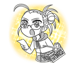 Sachiko Life Manga sticker #2986870