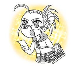 Sachiko Life Manga sticker #2986870