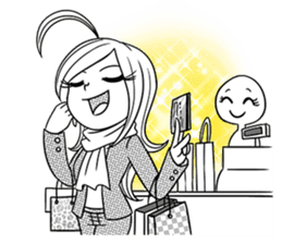 Sachiko Life Manga sticker #2986871