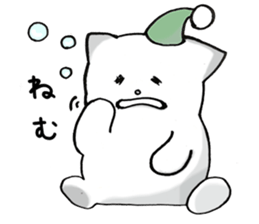 Black and White pussy cat sticker #2986875