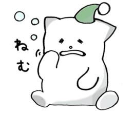 Black and White pussy cat sticker #2986875