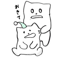 Black and White pussy cat sticker #2986876