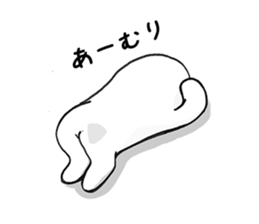 Black and White pussy cat sticker #2986878