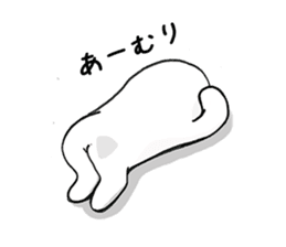 Black and White pussy cat sticker #2986878