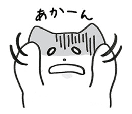 Black and White pussy cat sticker #2986880