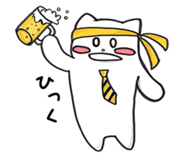 Black and White pussy cat sticker #2986893