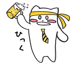 Black and White pussy cat sticker #2986893