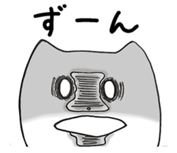 Black and White pussy cat sticker #2986897