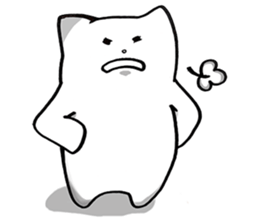 Black and White pussy cat sticker #2986899