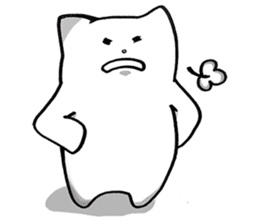 Black and White pussy cat sticker #2986899