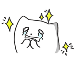 Black and White pussy cat sticker #2986905