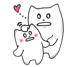 Black and White pussy cat sticker #2986906