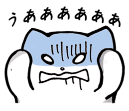 Black and White pussy cat sticker #2986910