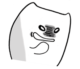 Black and White pussy cat sticker #2986911