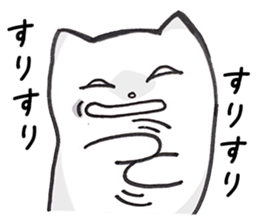 Black and White pussy cat sticker #2986914