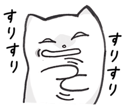 Black and White pussy cat sticker #2986914
