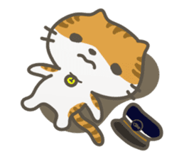 Station cat Suzu sticker #2987028