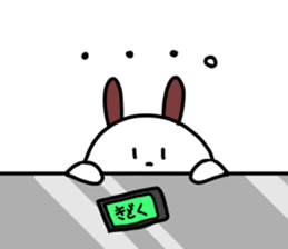 The rabbit which I keep in a house sticker #2987198