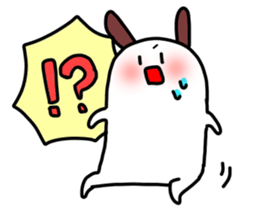 The rabbit which I keep in a house sticker #2987201