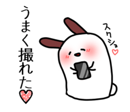 The rabbit which I keep in a house sticker #2987213