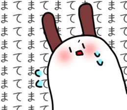 The rabbit which I keep in a house sticker #2987217