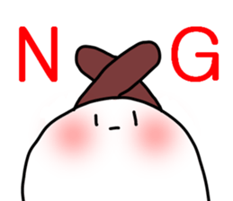 The rabbit which I keep in a house sticker #2987223