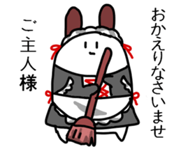 The rabbit which I keep in a house sticker #2987226