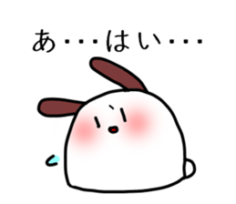 The rabbit which I keep in a house sticker #2987231