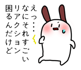 The rabbit which I keep in a house sticker #2987232