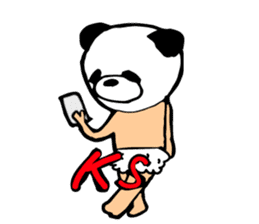happy happy panda sticker #2987430