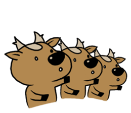 deer is freedom! 2 sticker #2987961