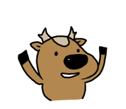 deer is freedom! 2 sticker #2987965