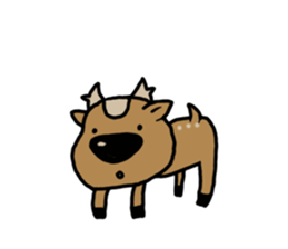 deer is freedom! 2 sticker #2987980