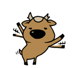 deer is freedom! 2 sticker #2987993