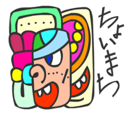 MAYA GLYPHS Japanese Kansai Words 3 sticker #2989360