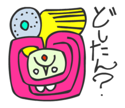 MAYA GLYPHS Japanese Kansai Words 3 sticker #2989392