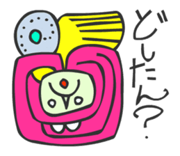 MAYA GLYPHS Japanese Kansai Words 3 sticker #2989392