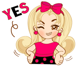 Shocking Pink Girl (TH) sticker #2990360