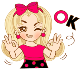 Shocking Pink Girl (TH) sticker #2990362