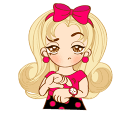 Shocking Pink Girl (TH) sticker #2990367