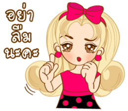 Shocking Pink Girl (TH) sticker #2990370