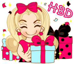 Shocking Pink Girl (TH) sticker #2990387