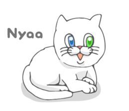Odd-eyed cat(English) sticker #2992963