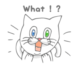 Odd-eyed cat(English) sticker #2992964